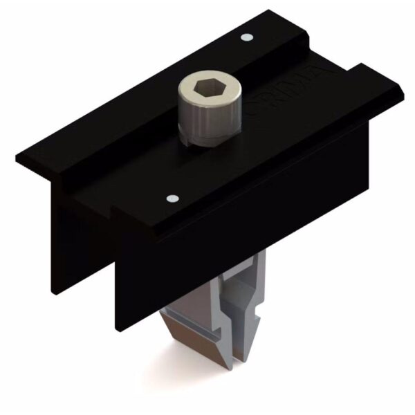 Orima Easy Rail 30-40mm paneelin keskikiinnike 10 kpl musta