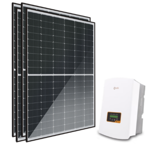 7,65 kWp N-sarjan aurinkovoimala asennettuna