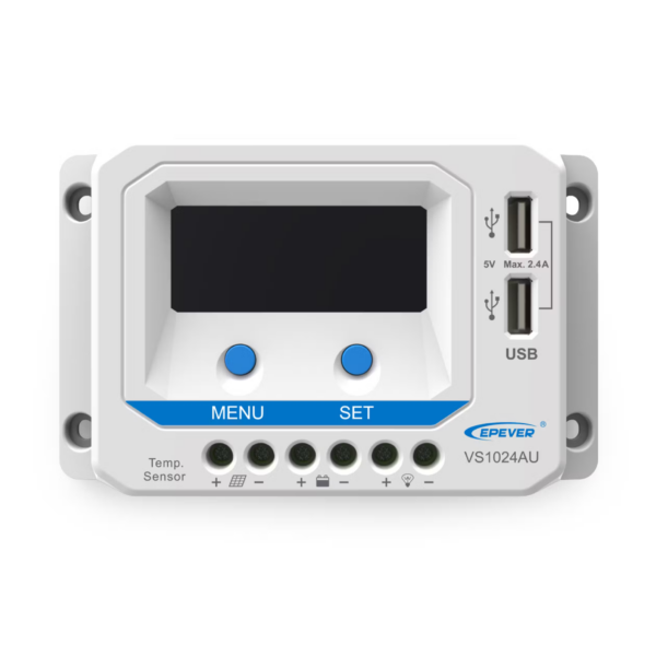 Epever PWM jännitteensäädin 10A/12/24V LCD