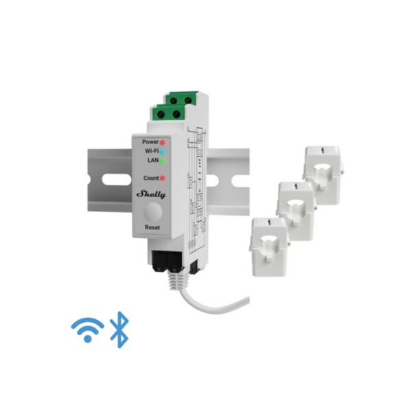 Energiamittari Shelly pro 3EM DIN, 3x120A wifi