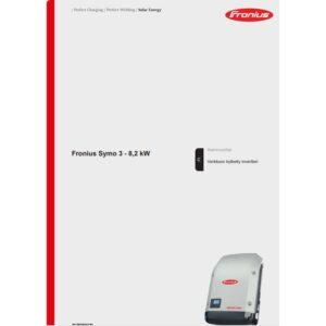 Fronius Käyttöohje Symo 3-10 Fin