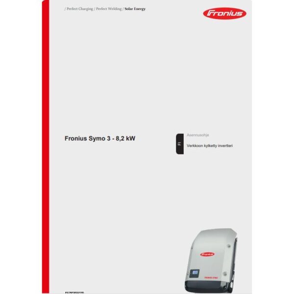 Fronius Käyttöohje Symo 3-10 Fin
