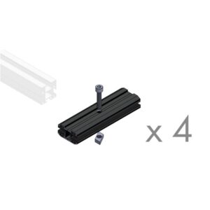 Keskikiinnike Orima Easy Rail Lasi-Lasi 4Kpl