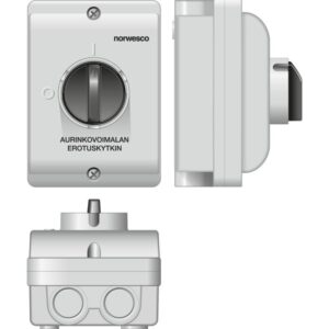 Turvakytkin Norwesco Eswp1 416 Ac 4X16A 7,5Kw Ip65