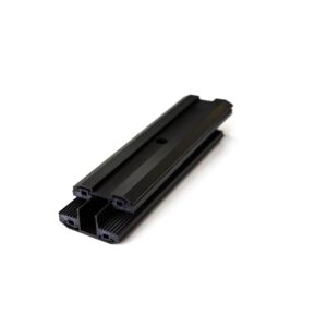 Kiinnike Lasi/Lasi Välikiinnike Musta 150 Mm