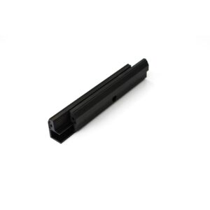 Kiinnike Lasi/Lasi Päätykiinnike Musta 150 Mm