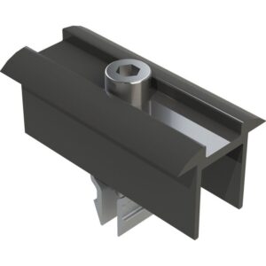 Keskikiinnike Orima Easy Rail 25Mm Musta 10Kpl