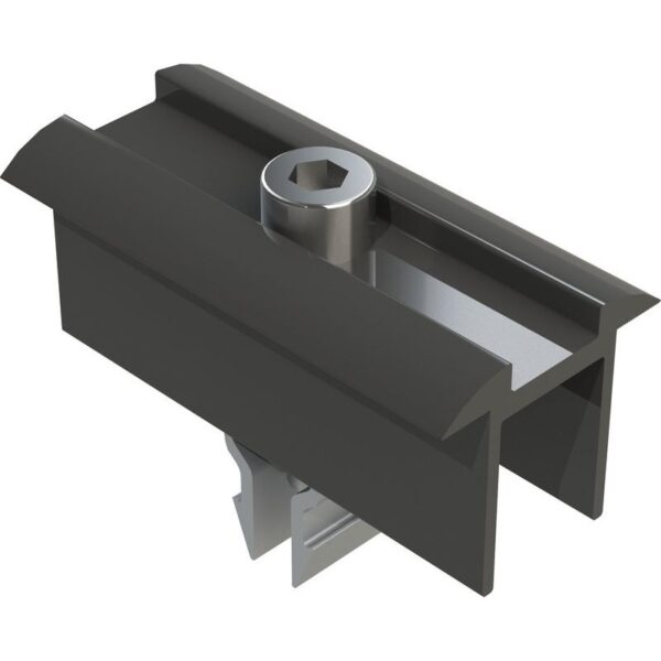Keskikiinnike Orima Easy Rail 25Mm Musta 10Kpl