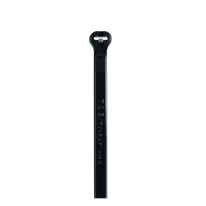 Johdinside ruostumattomalla teräslukolla 186x4.8mm Musta 100kpl